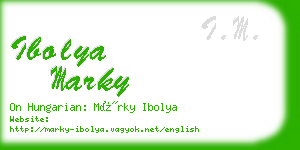 ibolya marky business card